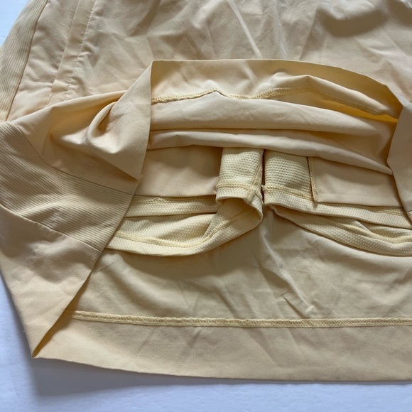 Athleta Brooklyn Skort 16” Yellow Size 6 - Picture 6 of 10